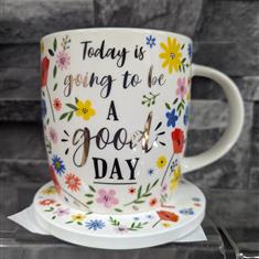 Good Day Mug and Coaster Set