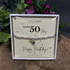 Happy 50th Birthday Bracelet