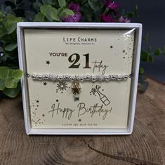 Happy 21st Birthday Bracelet
